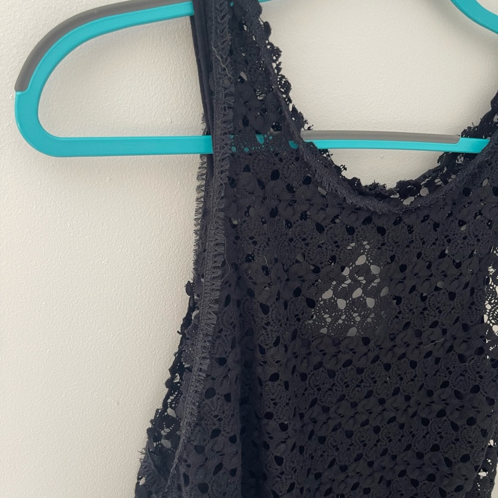 Free People Black Crochet Dress - Picture 4 of 6